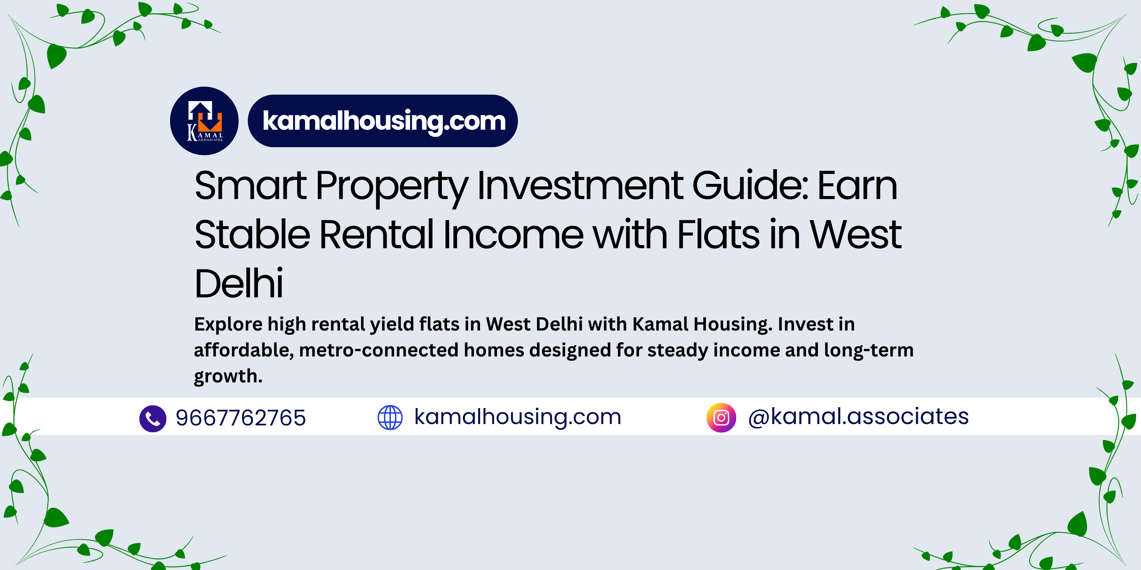Smart Property Investment Guide: Earn Stable Rental Income with Flats in West Delhi
