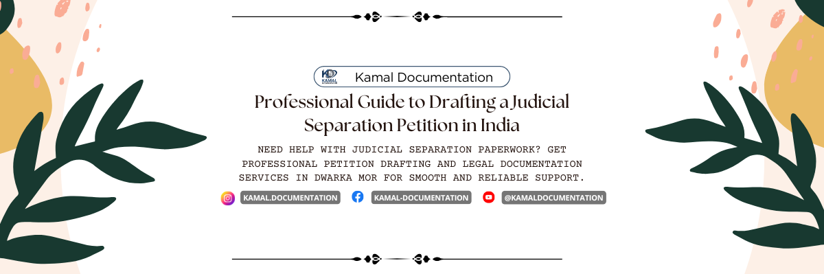 Professional Guide to Drafting a Judicial Separation Petition in India