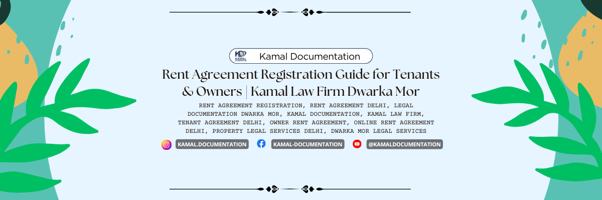 Rent Agreement Registration Guide for Tenants & Owners | Kamal Law Firm Dwarka Mor